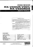 Yamaha RXV-590 - Service Manual
